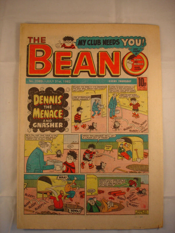 Beano Comic - 2089 - July 31st 1982