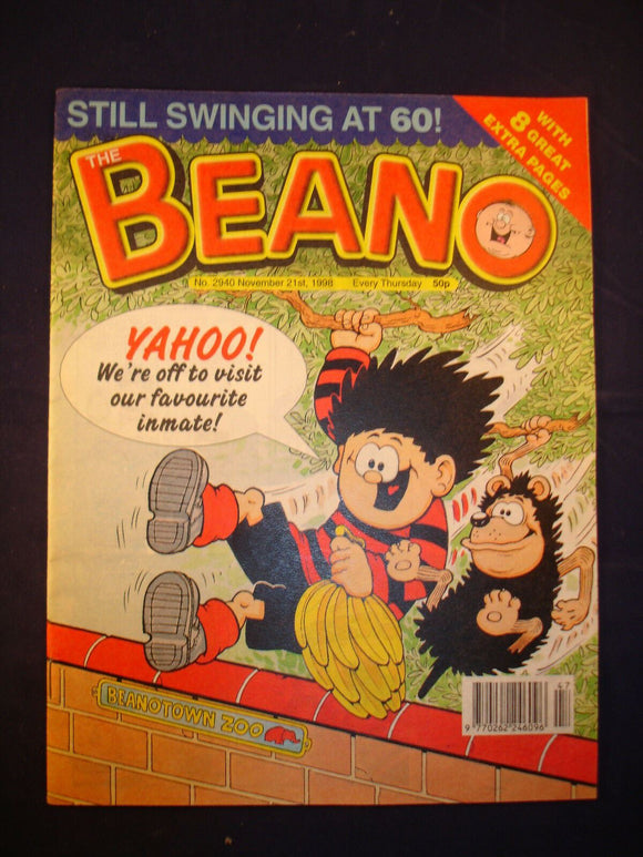 P - Beano Comic # 2940 - 21st November 1998  -