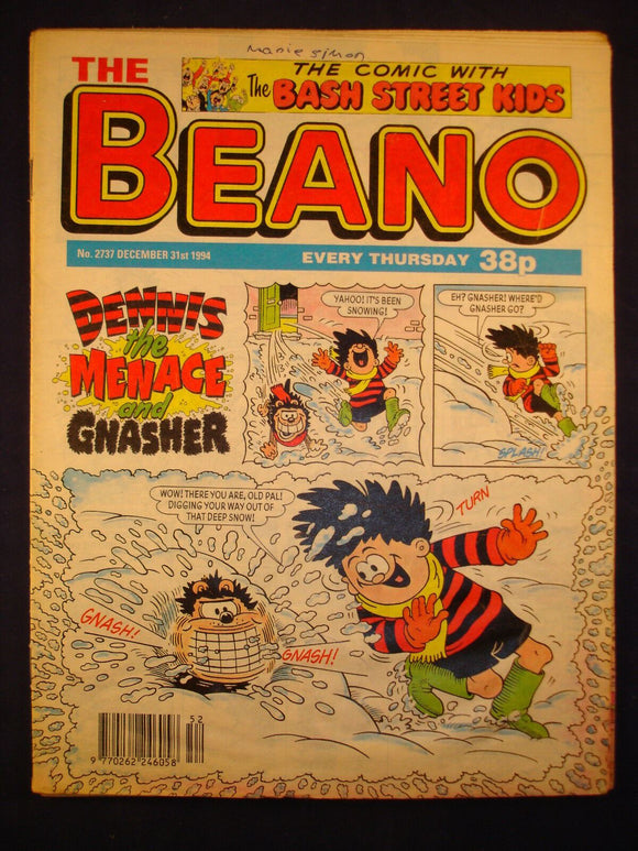 P - Beano Comic # 2737 - December 31st 1994