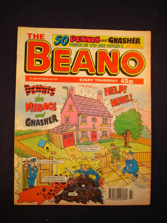 P - Beano Comic # 2888 - 22nd November 1997  -