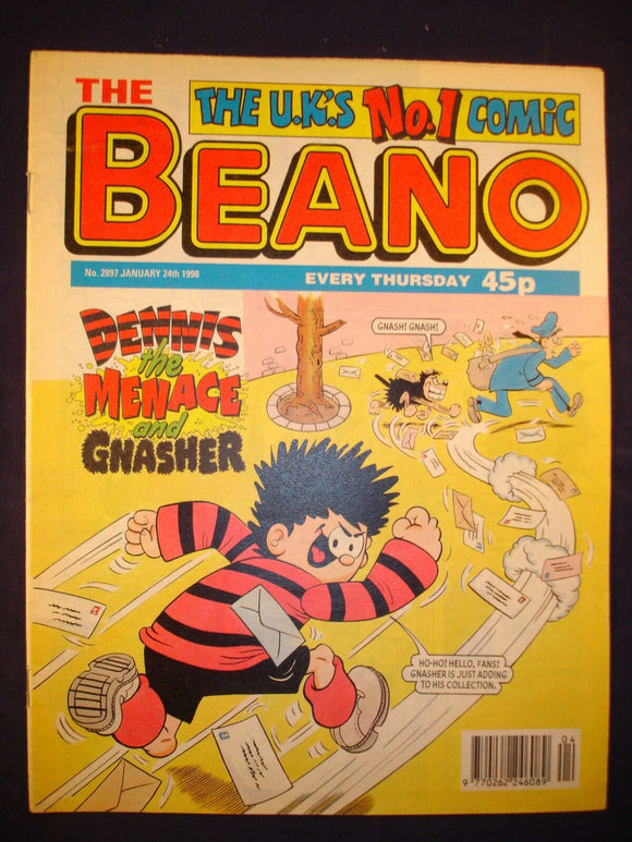 P - Beano Comic # 2897 - 24th January 1998  -