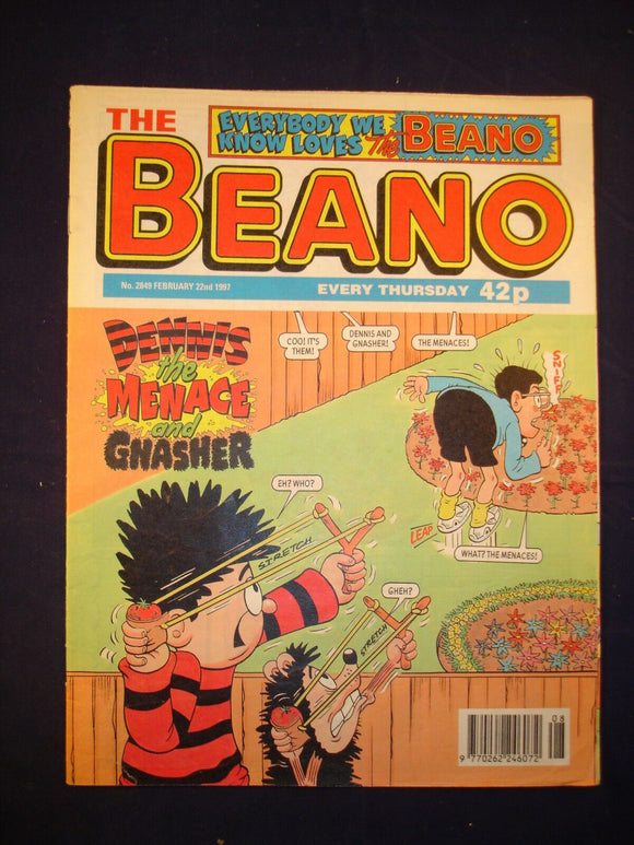 P - Beano Comic # 2849 - 22nd February 1997  -