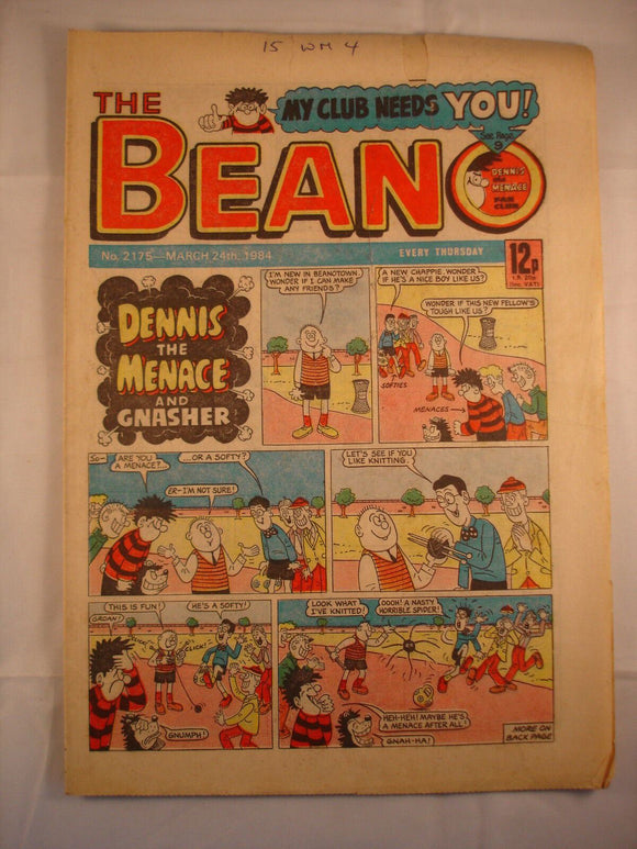 Beano Comic - 2175 - March 24 1984