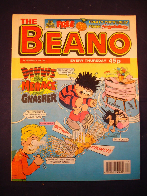 P - Beano Comic # 2906 - 28th March 1998  -