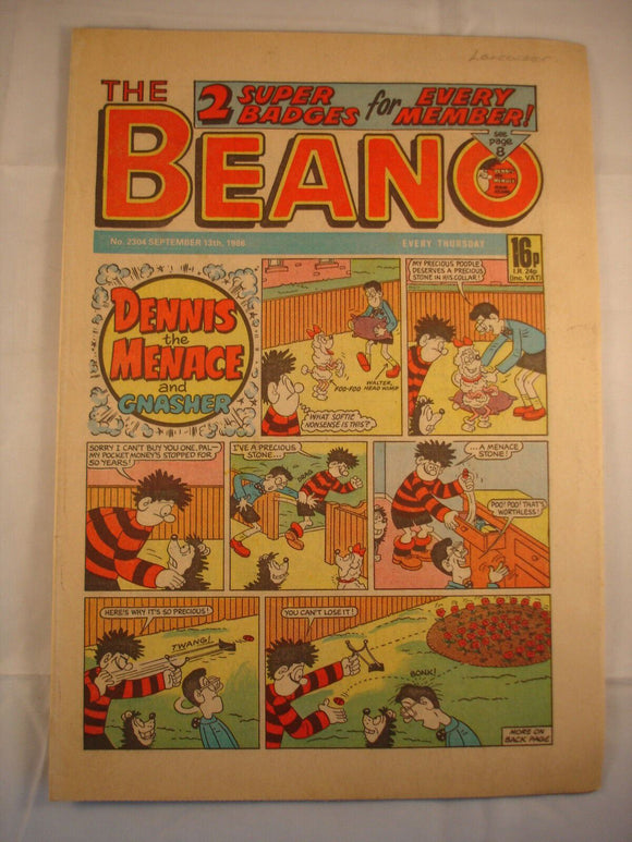 Beano Comic - 2304 - September 13th 1986