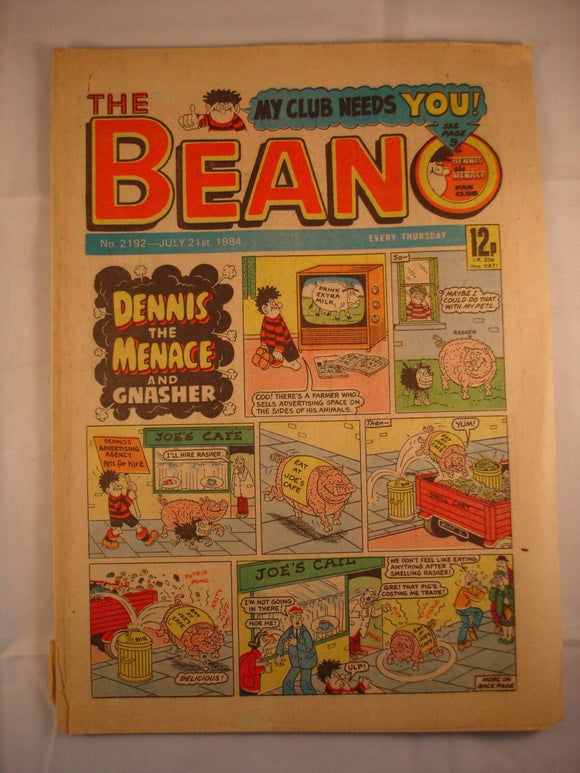 Beano Comic - 2192 - July 21st 1984