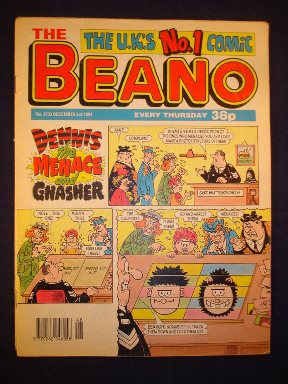 P - Beano Comic # 2733 - December 3rd 1994  -