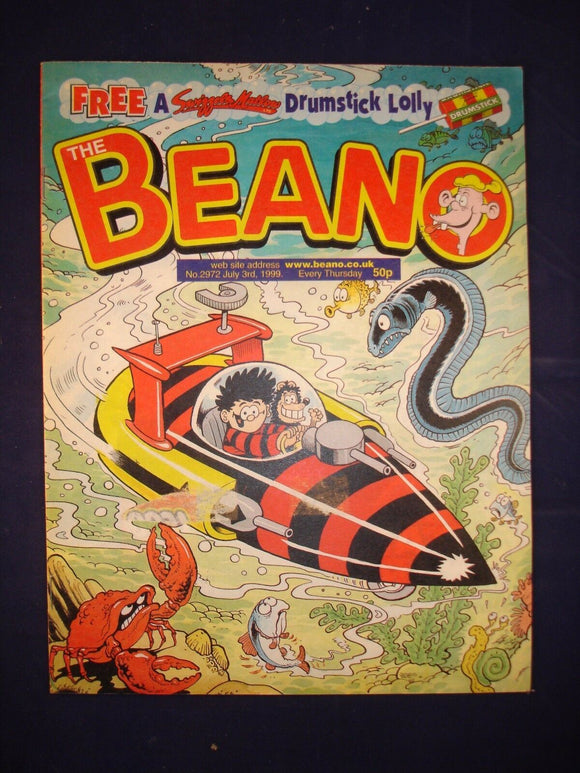 P - Beano Comic # 2972 - 3rd July 1999  -