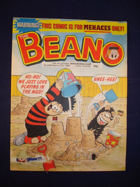 P - Beano Comic # 2958 - 27th March 1999  -