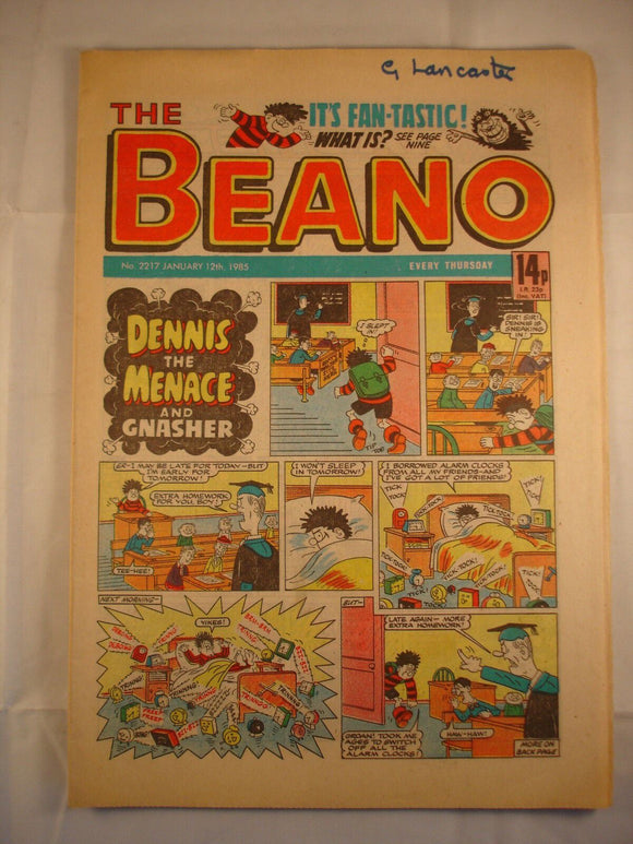 Beano Comic - 2217 - January 12th 1985