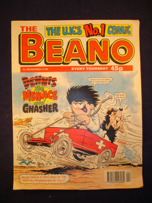 P - Beano Comic # 2885 - 1st November 1997  -