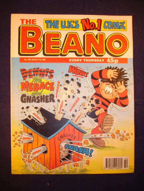 P - Beano Comic # 2903 - 7th March 1998  -