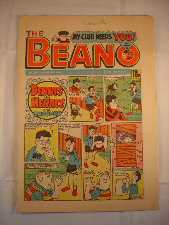 Beano Comic - 2310 - October 25th 1986