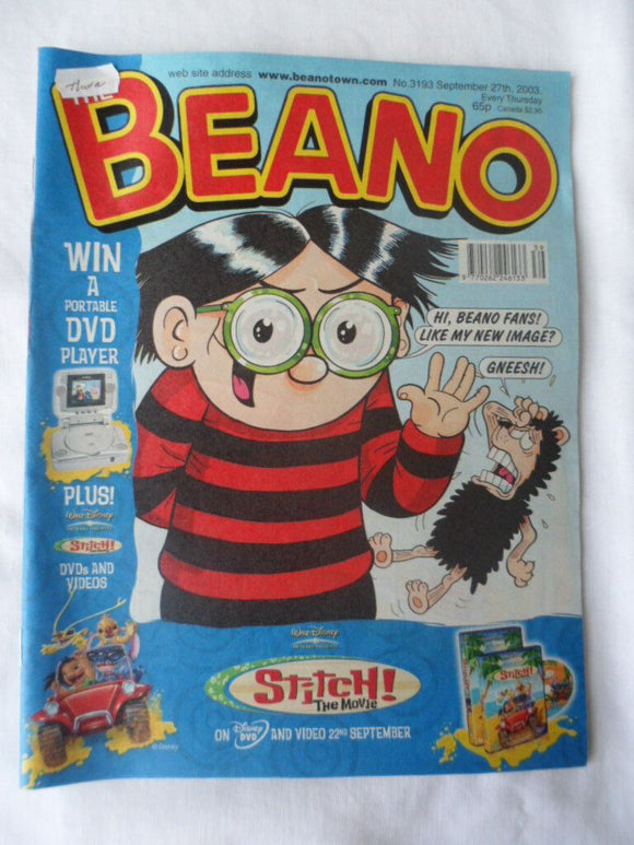 Beano British Comic - # 3193 - 27 September 2003