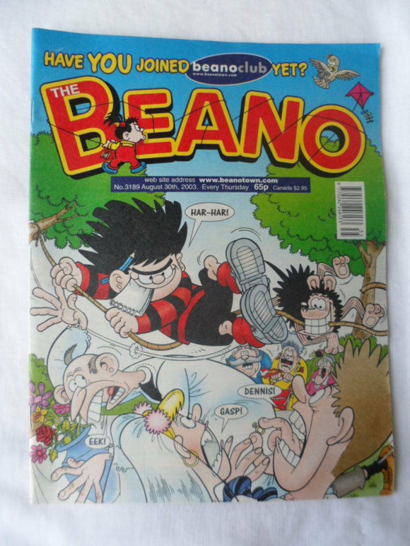 Beano British Comic - # 3189 - 30 August 2003