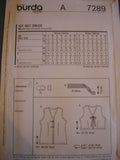 Burda Style 7289 sewing pattern Gilet sizes european 34 - 46