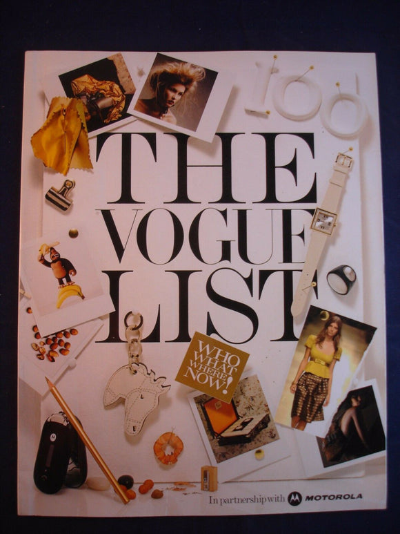 Vogue - Supplement - The Vogue list  - 2005