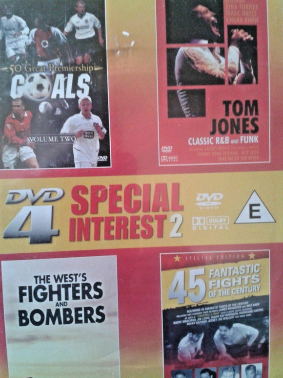 50 Premiership Goals/Tom Jones/The West's Fighters & Bombers/ 45 Fights (DVD)