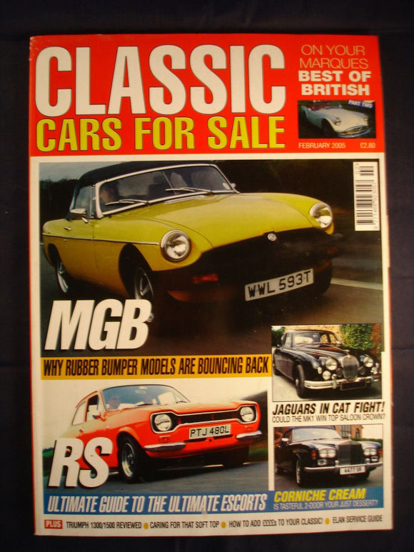 Classic Cars - Feb 2005 - MGB - RS Escort