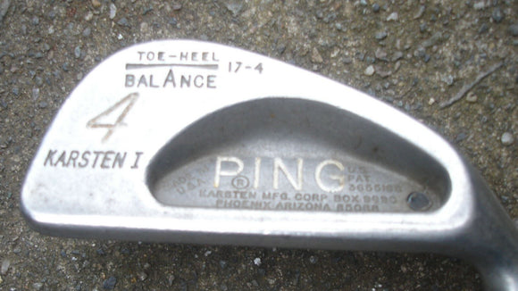 Ping Karsten 1 black dot steel shaft 4 iron