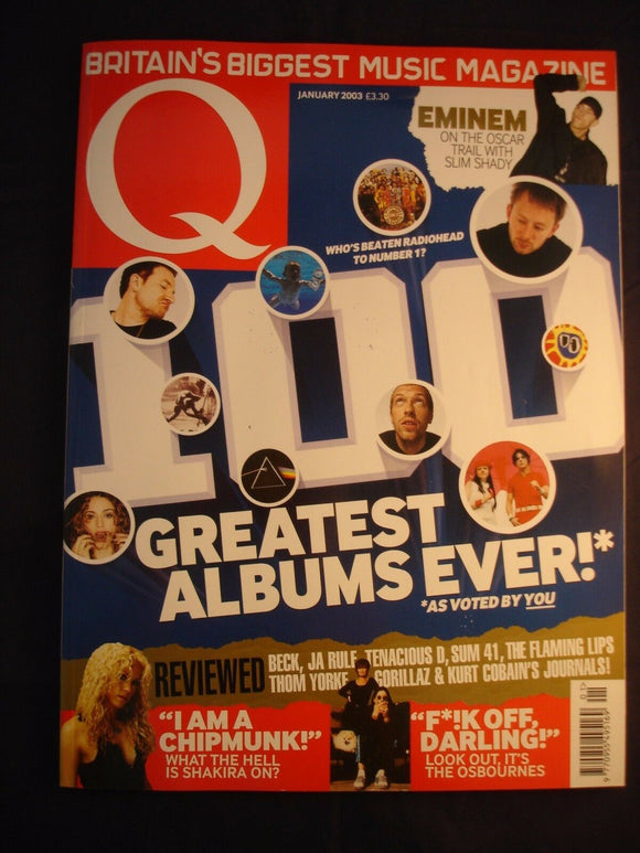 Q magazine - January 2003 - 100 greatest albums ever