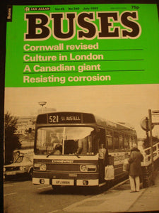 Buses Magazine July 1983 - Culture in London, Canadian Giant