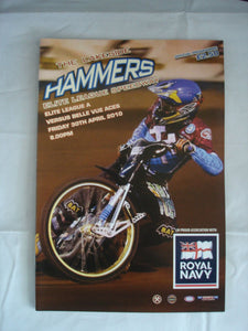 Lakeside Hammers Programme  - 30th April 2010 - Belle Vue Aces