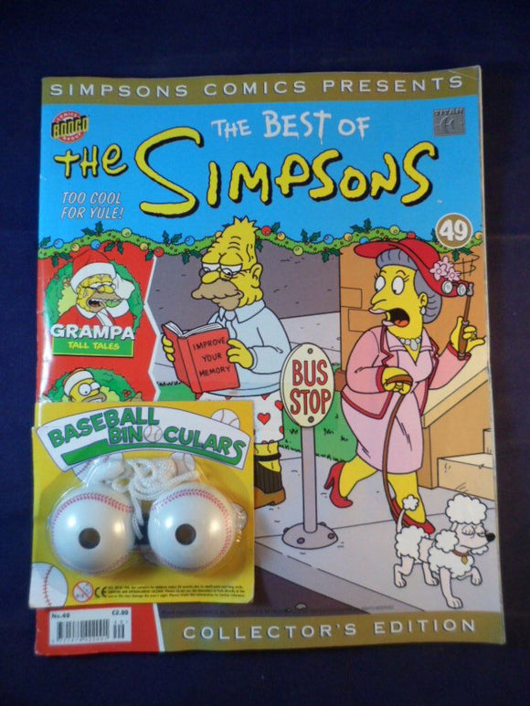 Simpsons UK Comics - the best of the simpsons -  Bongo - # 49 with gift