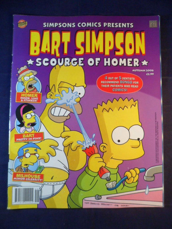 Simpsons UK Comics - Bart Simpson -  Bongo - # scourge of homer