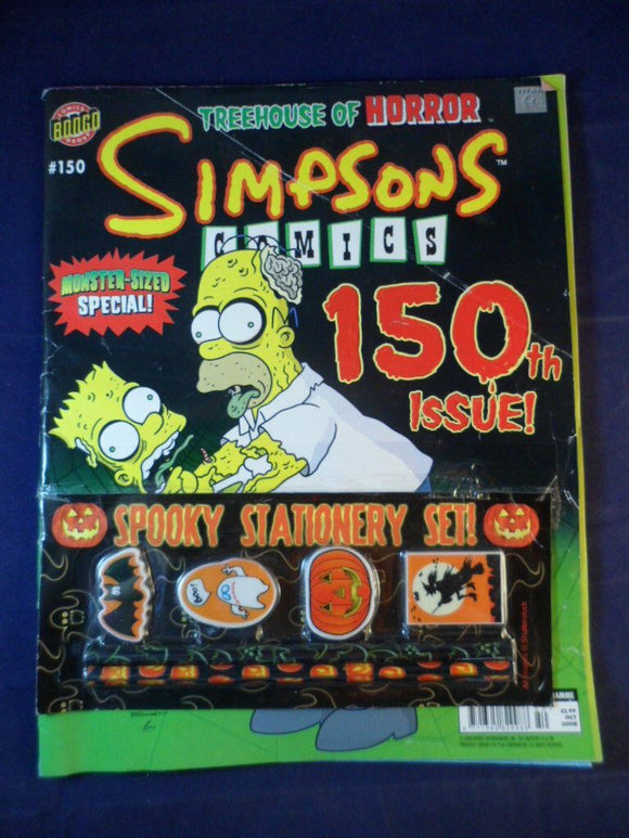 Simpsons UK Comics - Bongo - # 150 with gift