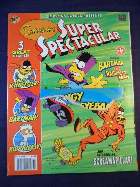 Simpsons UK Comics - Super Spectacular -  Bongo - # 4