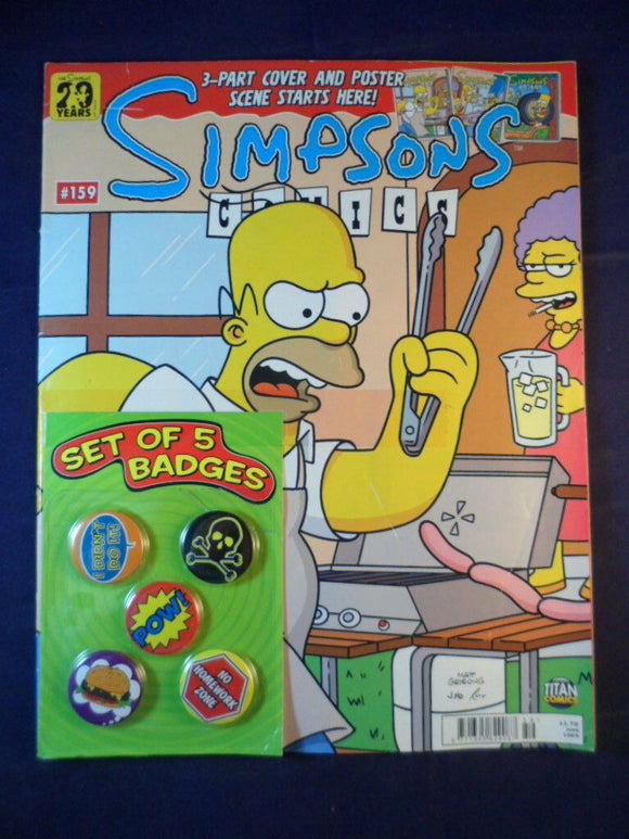 Simpsons UK Comics - Bongo - # 159 with gift