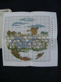 Tuva - Sewing tin and Bicycle cross stitch kit