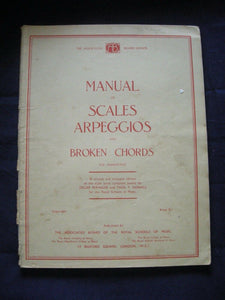 ABRSM - Pianoforte - scales, arpeggios,  broken chords - Vintage Sheet Music -