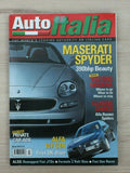 Auto Italia Magazine - March 2003 - Maserati Spyder