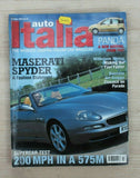 Auto Italia Magazine - October 2003 - Ferrari 575M - Maserati Spyder