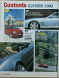 Auto Italia Magazine - October 2003 - Ferrari 575M - Maserati Spyder