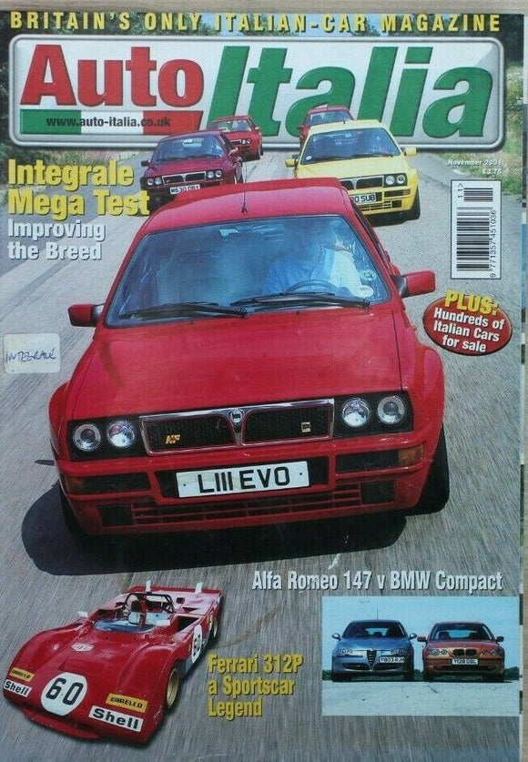 Auto Italia Magazine - November 2001 - Lancia Integrale