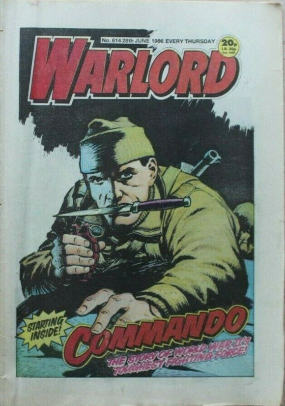 Vintage Warlord war comic # 614 - 28 June 1986