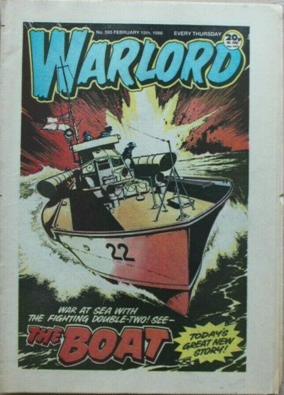 Vintage Warlord war comic # 595 - 15 February 1986