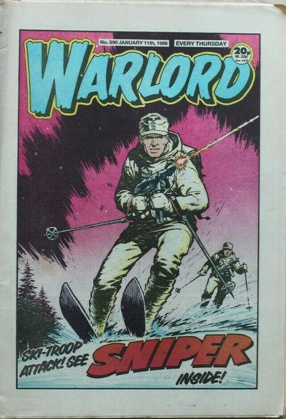 Vintage Warlord war comic # 590 - 11 January 1986