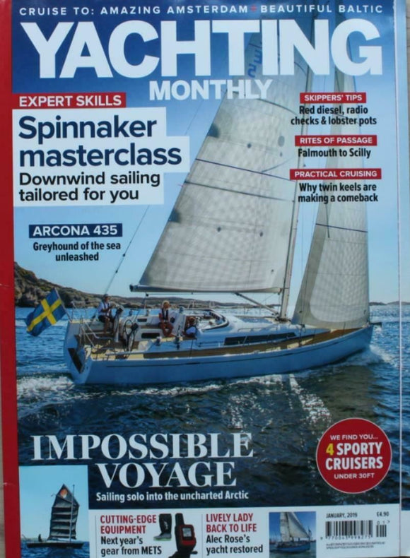 Yachting Monthly - Jan 2019 - Arcona 435 - 30 foot cruisers