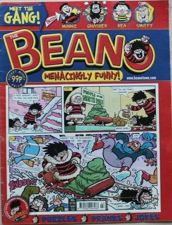 Beano Comic - 3415 - 19 January 2008