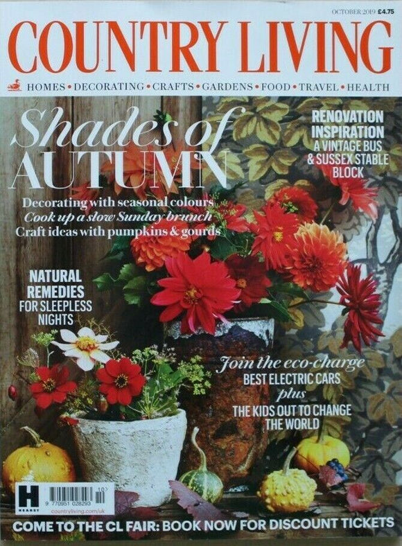 Country Living magazine -  October 2019  - Shades of Autumn