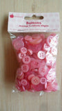 Papercraft scrapbook embellishments - Buttons - Ribbon - Gilded motif