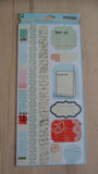 Papercraft scrapbook embellishments - Buttons - Ribbon - Gilded motif