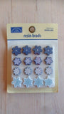 Papercraft scrapbook embellishments - Buttons - Ribbon - Gilded motif