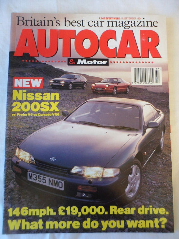 Autocar - 14 September  1994 - Nissan 200sx - Corrado