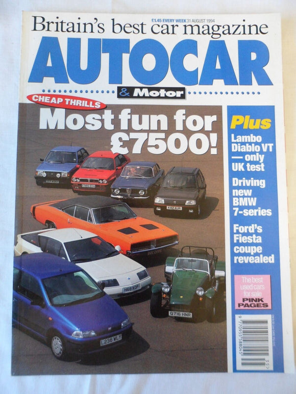 Autocar - 31 August 1994 - Lamborghini Diablo