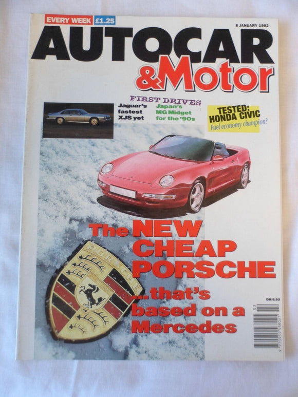 Autocar - 1 January 1992 - Porsche - Jaguar